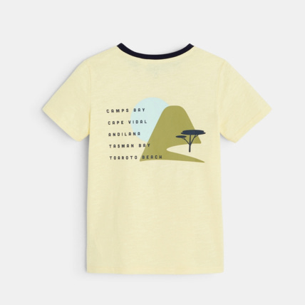 Avis T-shirt motif "nature" jaune garçon OKAIDI 4