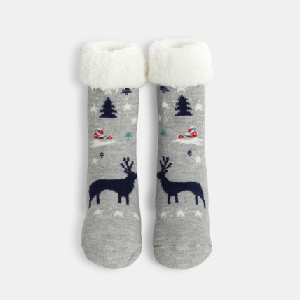 Avis Chaussons-chaussettes antidérapantes grises garçon OKAIDI 2