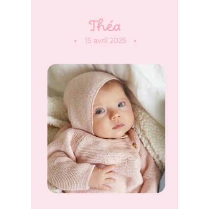 Avis Faire-Part de Naissance Personnalisable - Classique LES PETITS CITRONS 6