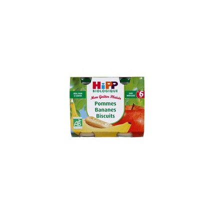 Avis Pommes Bananes Biscuits 190 g dès 6 mois HIPP 1
