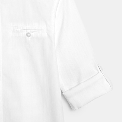 Avis Chemise col mao blanche garçon OKAIDI 3