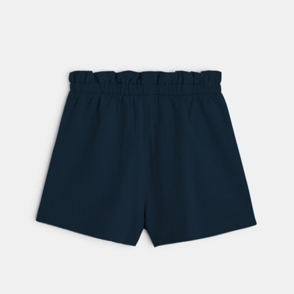 Avis Short taille haute uni bleu fille OKAIDI 4