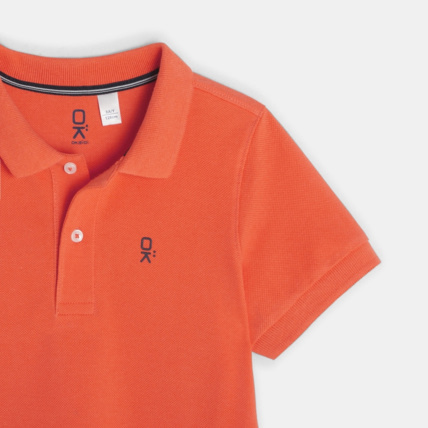 Avis Polo classique orange garçon OKAIDI 2
