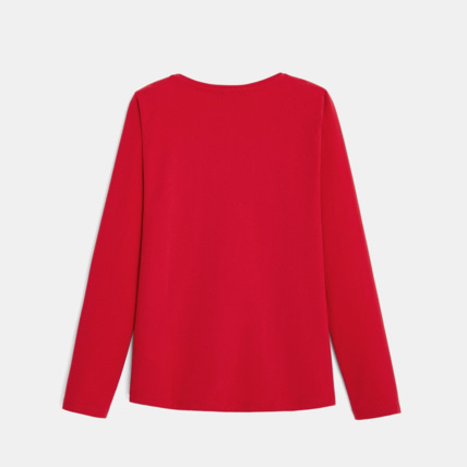 Avis T-shirt coton bio stretch avent rouge fille OKAIDI 4