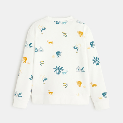 Avis Sweat-shirt imprimé blanc garçon OKAIDI 4