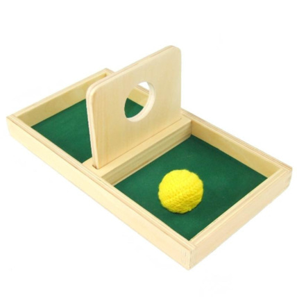 Avis Plateau avec passage pour balle en tricot ambiance montessori 1