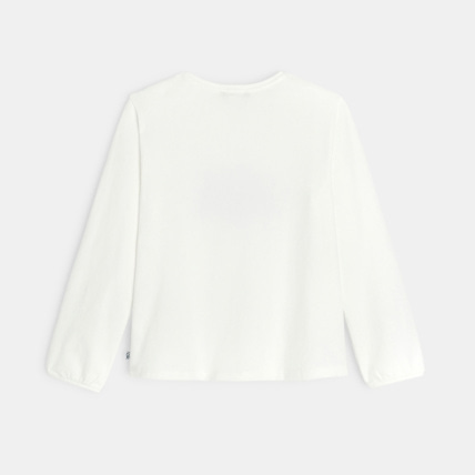 Avis T-shirt manches longues à motif brodé rose fille OKAIDI 4