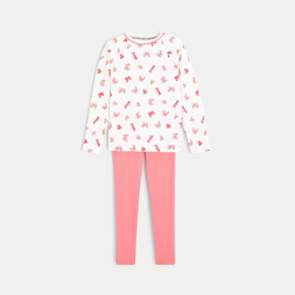Avis Pyjama jersey imprimé papillons rose fille OKAIDI 1