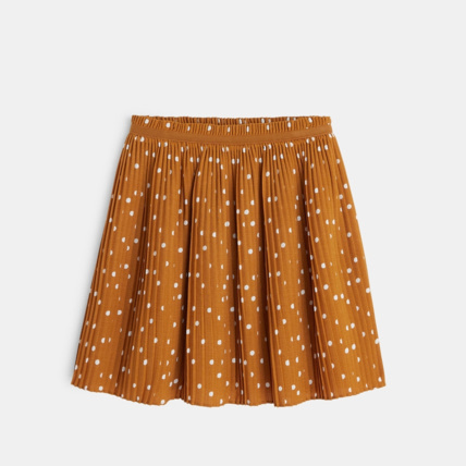 Avis Jupe plissée à pois beige fille OKAIDI 1