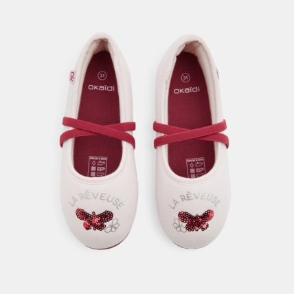 Avis Chaussons ballerines papillon rosess fille OKAIDI 2