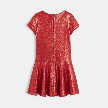 Avis Robe à sequins rouge fille OKAIDI 3