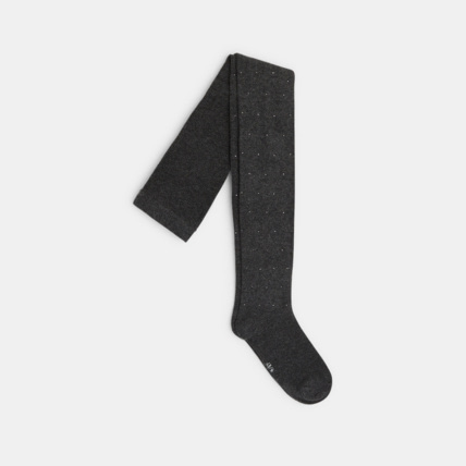 Avis Collants chauds à petits pois gris fille OKAIDI 1