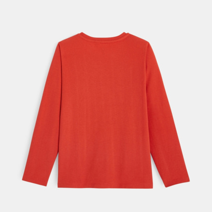 Avis T-shirt coton bio message 3D orange garçon OKAIDI 3