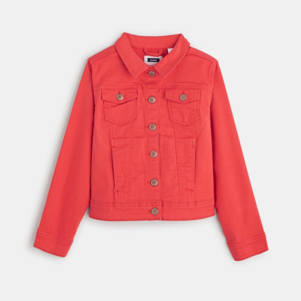 Avis Blouson en toile rouge fille OKAIDI 1
