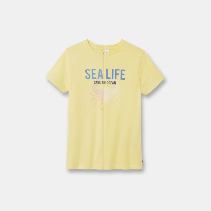 Avis T-shirt à dessin magique jaune garçon OKAIDI 1