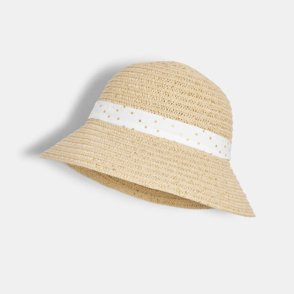 Avis Chapeau de soleil forme cloche beige fille OKAIDI 1