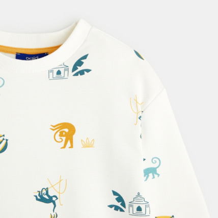 Avis Sweat-shirt imprimé blanc garçon OKAIDI 3