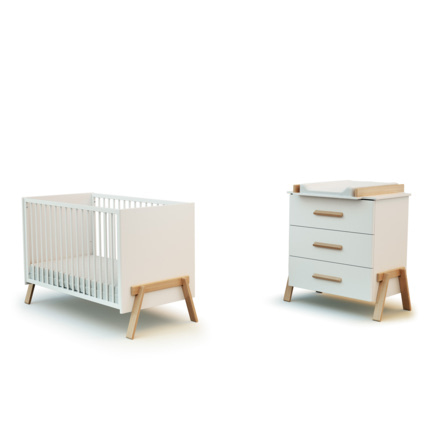 Avis Duo Lit Bébé et Commode en bois CANAILLE AT4 1