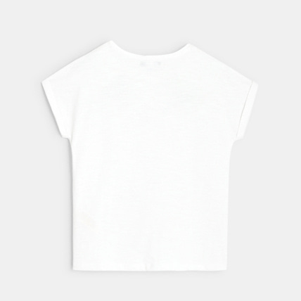 Avis T-shirt brodé blanc fille OKAIDI 4