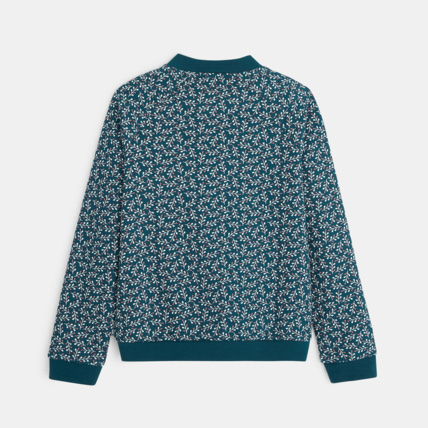 Avis Sweat-shirt zippé imprimé vert fille OKAIDI 4