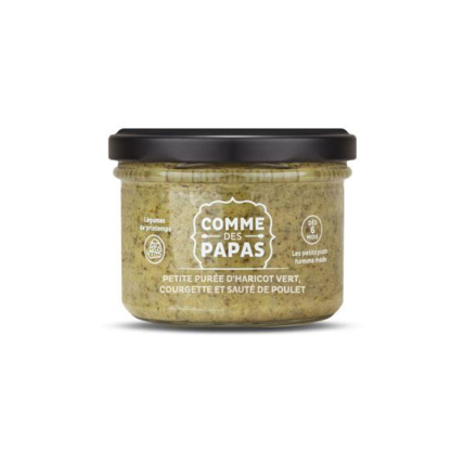 Avis Petite purée d'haricot vert, courgette et sauté de poulet  COMME DES PAPAS 1