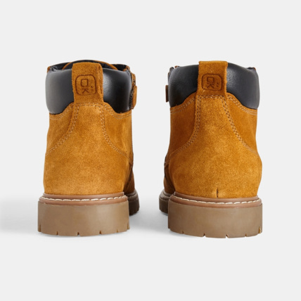 Avis Boots outdoor croûte de cuir à lacets beige garçon OKAIDI 4
