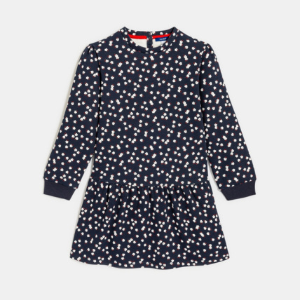 Avis Robe imprimée en molleton bleue fille OKAIDI 2