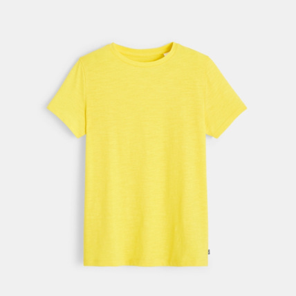 Avis T-shirt basique jaune garçon OKAIDI 1