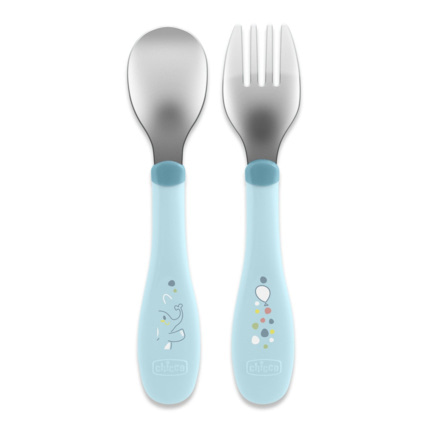 Avis Couverts inox - Fourchette et cuillère 18M+ Chicco 1