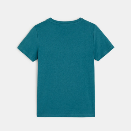 Avis T-shirt à message "Blue Life is alive" bleu garçon OKAIDI 3