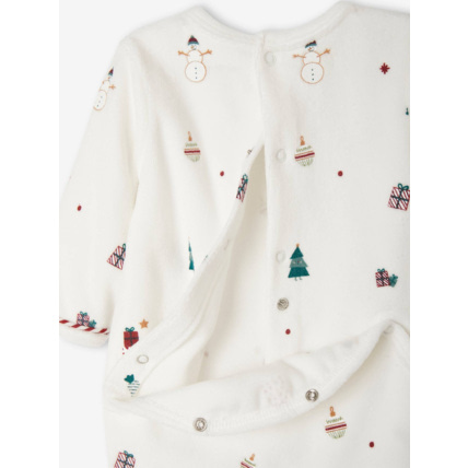 Avis Coffret cadeau de Noël bébé dors-bien en velours + bavoir Vertbaudet 4