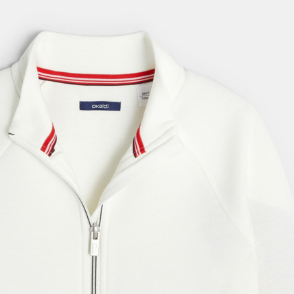 Avis Sweat zippé blanc garçon OKAIDI 4