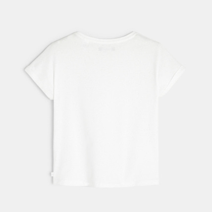 Avis T-shirt pailleté blanc fille OKAIDI 4