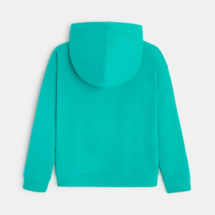 Avis Sweat-shirt uni à capuche vert fille OKAIDI 4