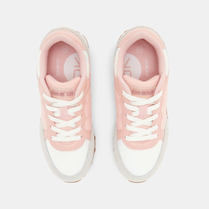 Avis Baskets running mix matières et sequins roses fille OKAIDI 2