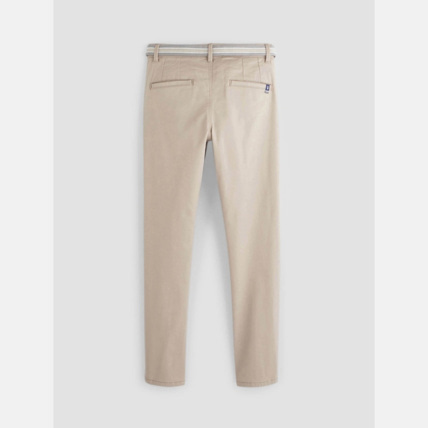 Avis Pantalon ceinturé en toile beige garçon OKAIDI 2