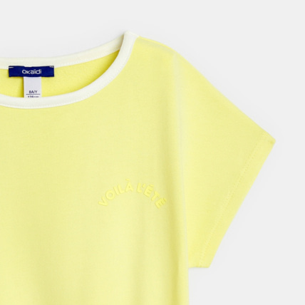 Avis Robe de plage unie jaune fille OKAIDI 3