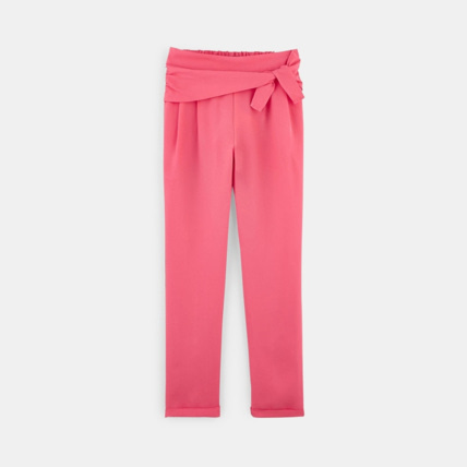 Avis Pantalon fluide uni rose fille OKAIDI 1