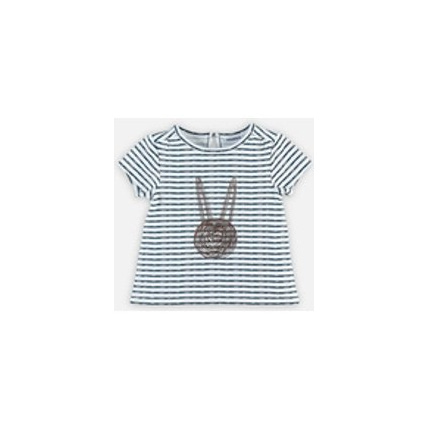 Avis T-shirt manches courtes à rayures et lurex NOUKIE'S 1