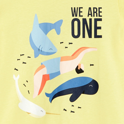 Avis T-shirt Surfrider "we are one" jaune garçon OKAIDI 3