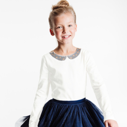 Avis T-shirt à sequins magiques blanc fille OKAIDI 1