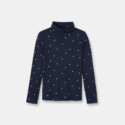 Avis T-shirt col roulé bleu fille OKAIDI 1