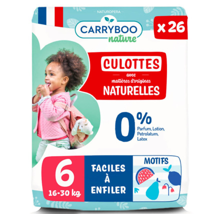 Avis Culottes d'apprentissage voile naturel T6 CARRYBOO 1