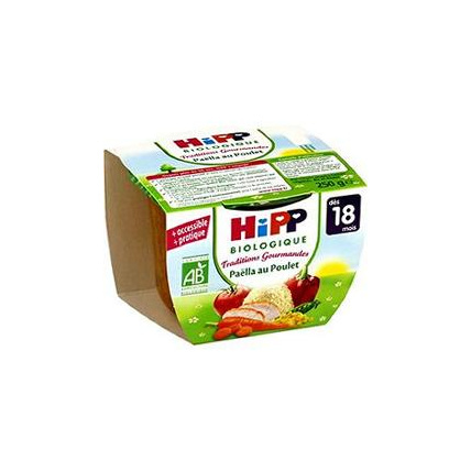Avis Traditions gourmandes : Paëlla au poulet bio HIPP 1