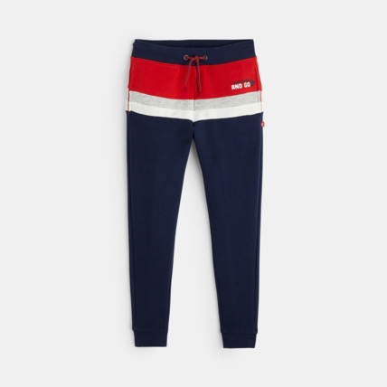Avis Pantalon de jogging tricolore bleu garçon OKAIDI 2
