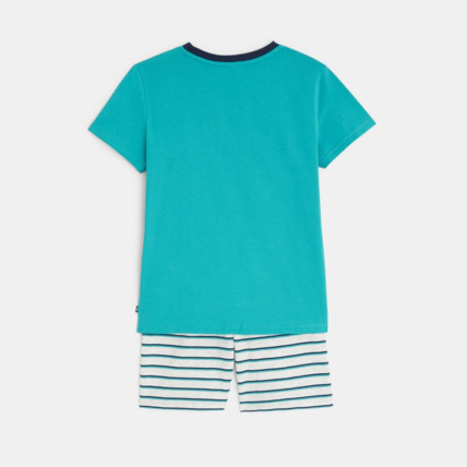 Avis Pyjama d'été 2 pièces en jersey bleu garçon OKAIDI 3