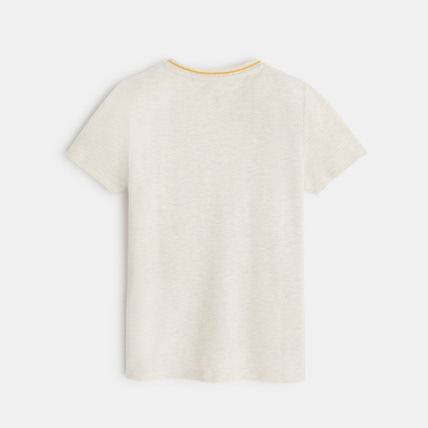 Avis T-shirt maille piquée écussons racing beige garçon OKAIDI 4