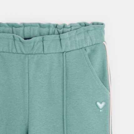 Avis Jogging uni en jersey molletonné vert fille OKAIDI 3