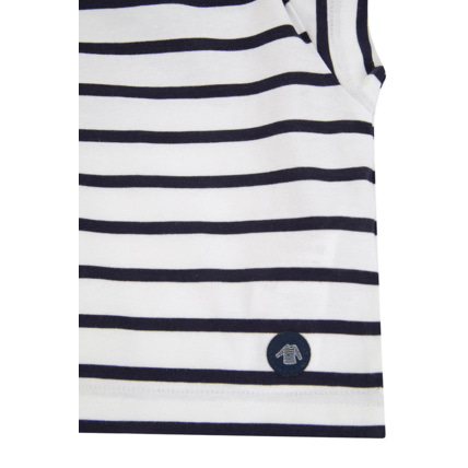Avis Marinière "Hoëdic" Baby - coton léger - Blanc/Navire ARMOR-LUX 2