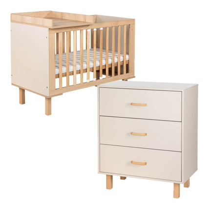 Avis Ensemble bébé commode et lit évolutif + plan à langer lit Laura Mon Mobilier Design 1
